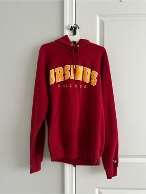 Ursinus College Red Hooded Sweatshirt